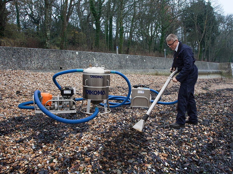 Beach clean plastics